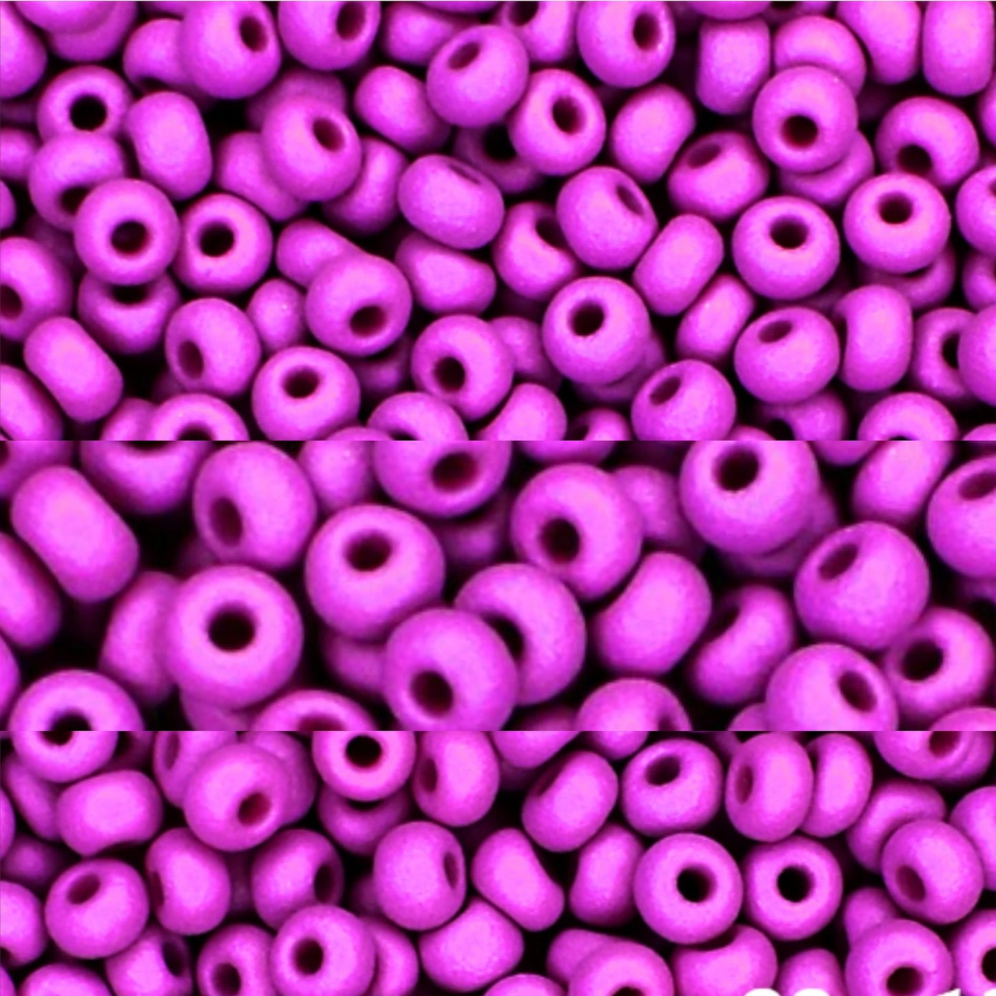 10/0 22m13 Preciosa Seed Beads Rocailles. Purple matte PermaLux.