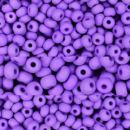 10/0 22m14 Preciosa Seed Beads Rocailles. Blue Purple matte PermaLux.