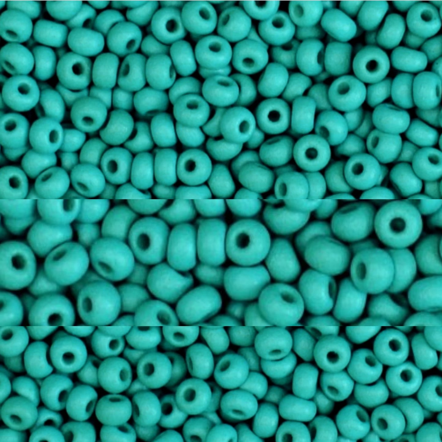 10/0 22m18 Preciosa Seed Beads Rocailles. Turquoise matte PermaLux.