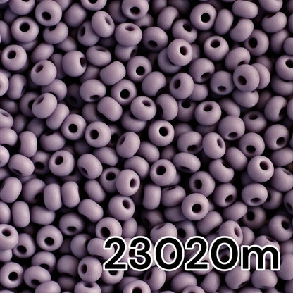 10/0 23020matte Preciosa Seed Beads. Opaque purple.