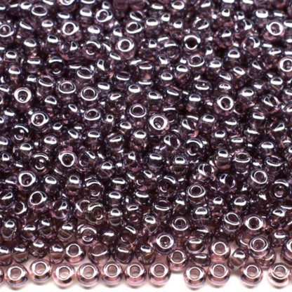 10/0 26010 Preciosa Mărgele din sticlă cehești Rocaille 2.3mm. Amethyst Transparent Sfinx.