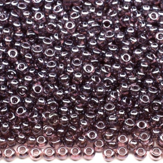 10/0 26010 Preciosa tjekkiske glasperler Perler Rocailles 2.3mm. Ametyst transparent Sfinx.