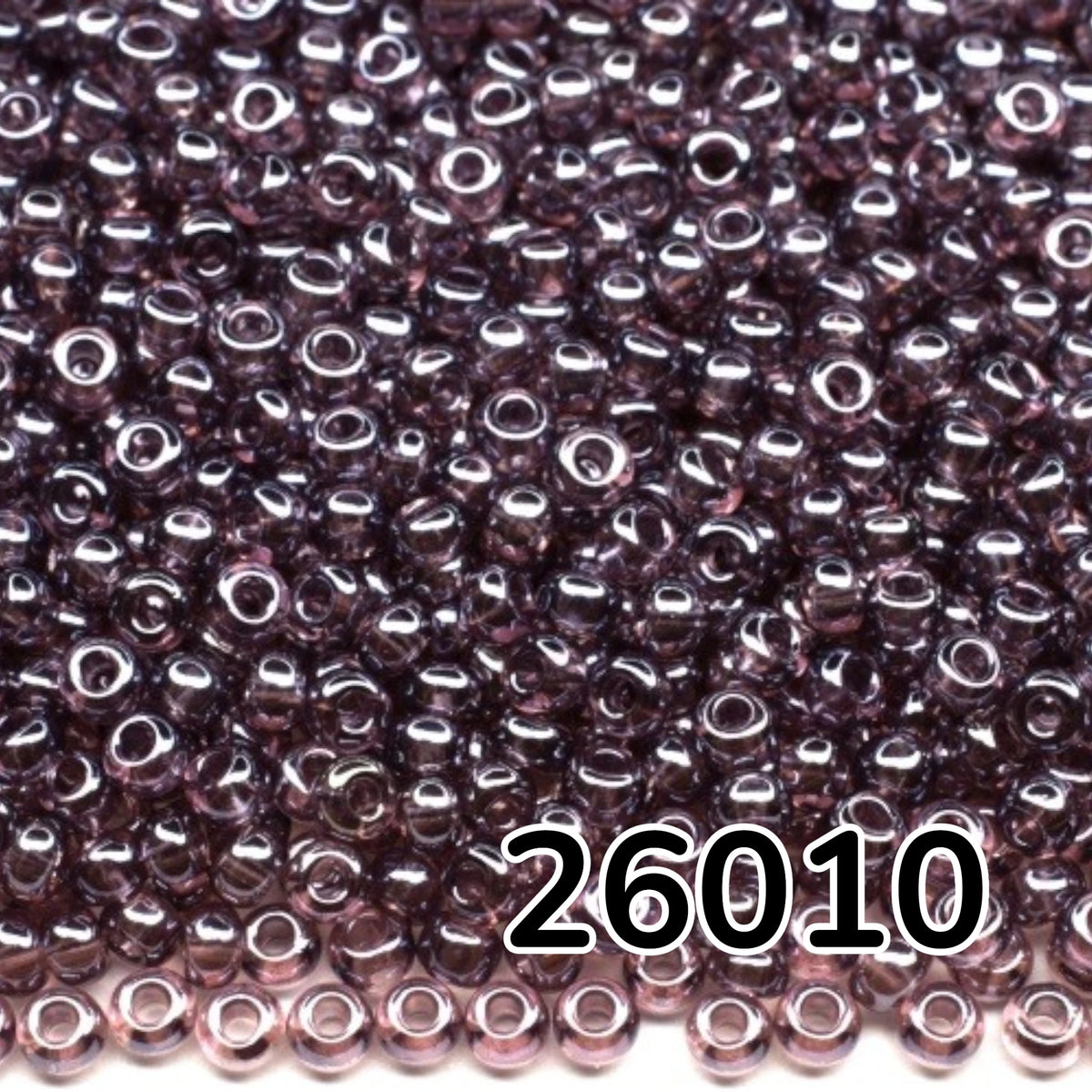 10/0 26010 Preciosa Mărgele din sticlă cehești Rocaille 2.3mm. Amethyst Transparent Sfinx.