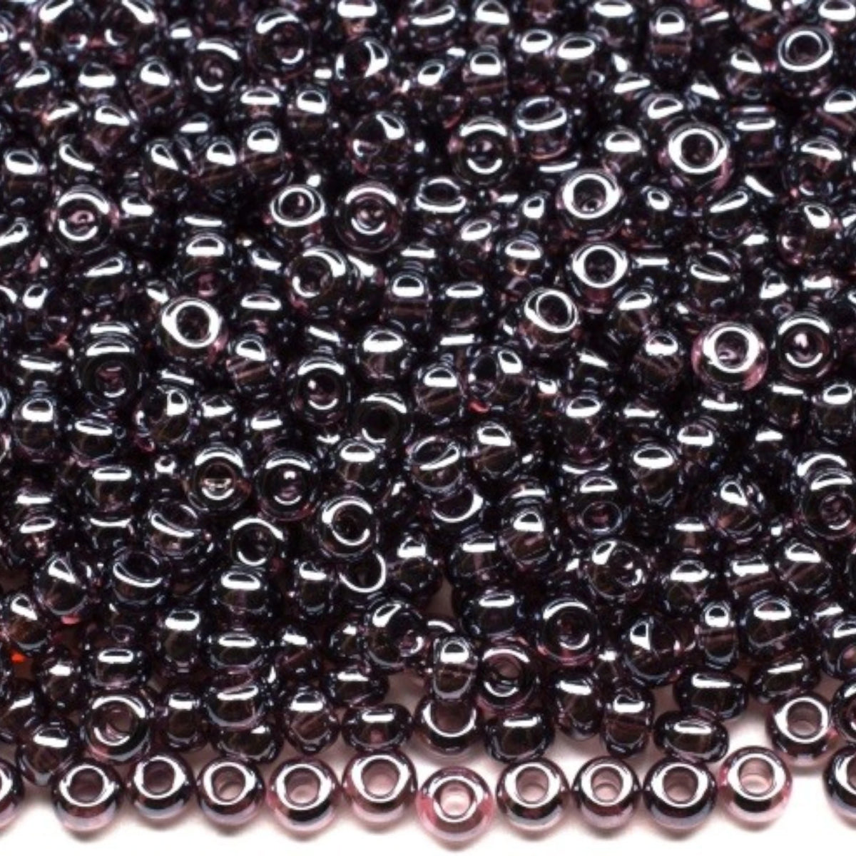 10/0 26060 Preciosa Çek Camı Kum Boncuğu Rocaille Boncuk 2.3mm. Ametist Şeffaf Sfinx.