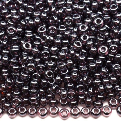 10/0 26060 Preciosa Çek Camı Kum Boncuğu Rocaille Boncuk 2.3mm. Ametist Şeffaf Sfinx.
