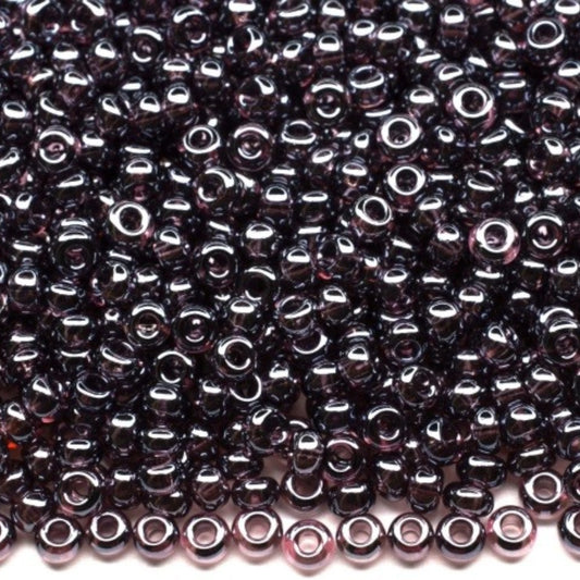 10/0 26060 Preciosa tjekkiske Seed Beads Rocailles 2.3mm. Gennemsigtig ametyst Sfinx.