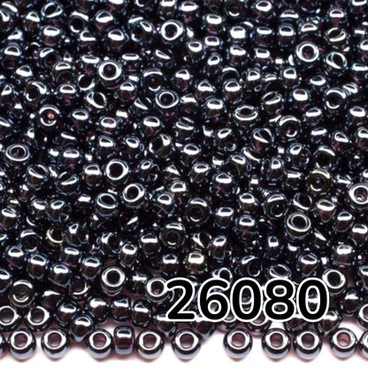 10/0 26080 Preciosa Çek Camı Kum Boncuğu Rocaille Boncuk 2.3mm. Ametist Şeffaf Sfinx.