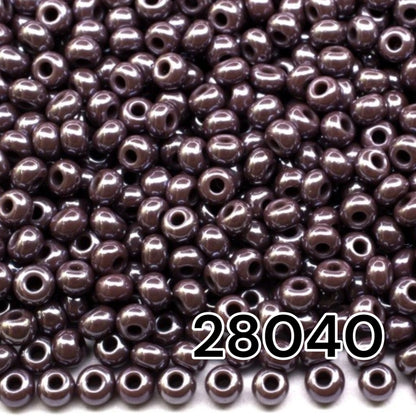 10/0 28040 Preciosa Seed Beads. Opaque Sfinx purple.