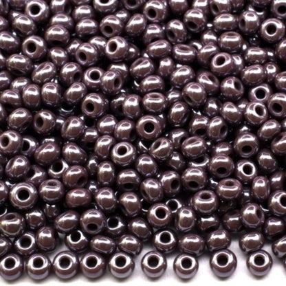 10/0 28040 Preciosa Seed Beads. Opaque Sfinx purple.