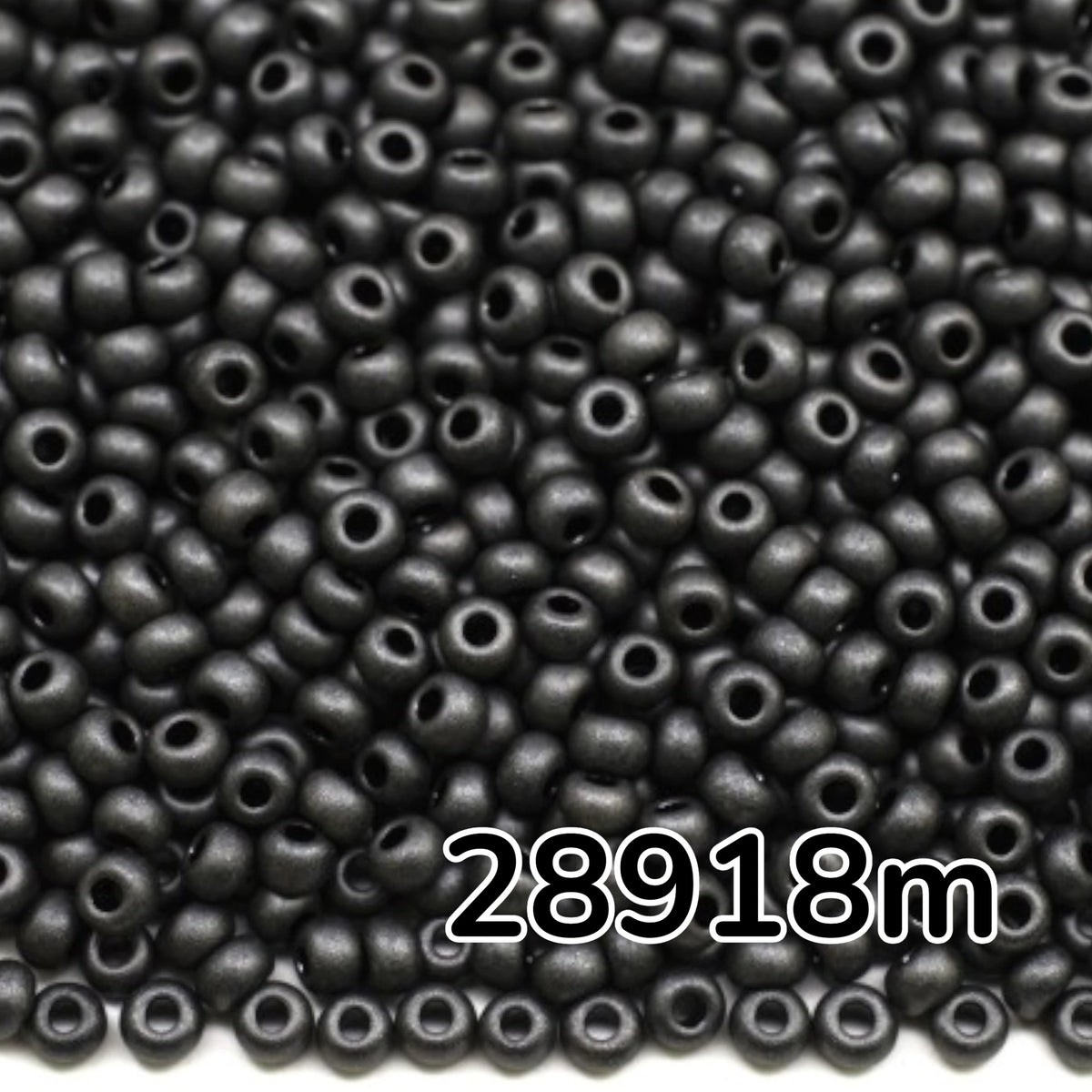 10/0 28918 matte Preciosa Tjekkiske glasperler Rocailles 2.3mm. Brun Terra Pearl farvet sort - Jet Matte.