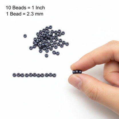 10/0 28928 matte Preciosa Czech Glass Seed Beads Rocailles 2.3mm. Violet Terra Pearl Dyed Black - Jet Matte.
