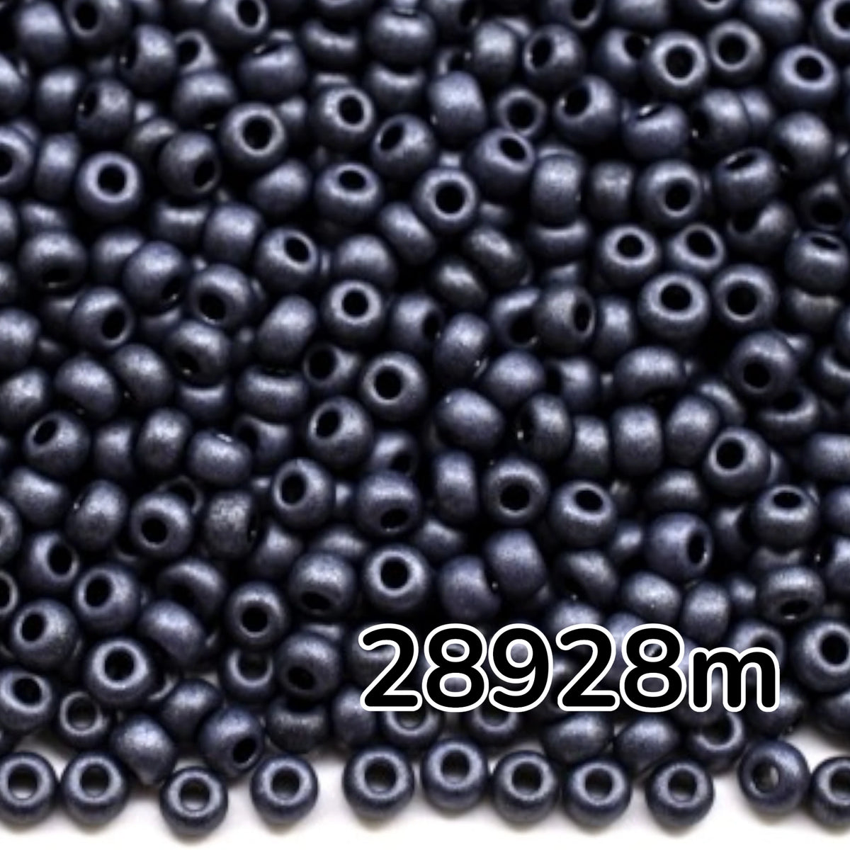 10/0 28928 matte Preciosa Czech Glass Seed Beads Rocailles 2.3mm. Violet Terra Pearl Dyed Black - Jet Matte.