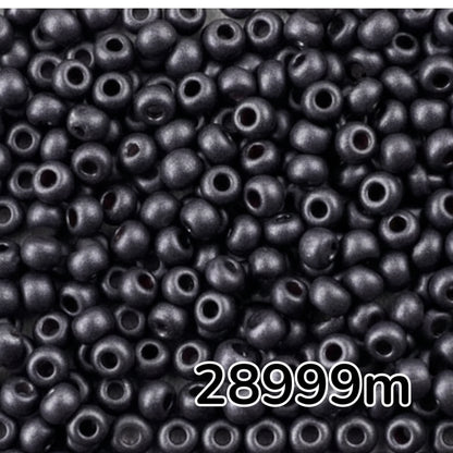 10/0 28999 matta Preciosa tšekkiläiset lasiset Siemenhelmet Rokaanihelmet 2.3mm. Terra Pearl värjätty mustaksi – Jet matta. (Kopio)