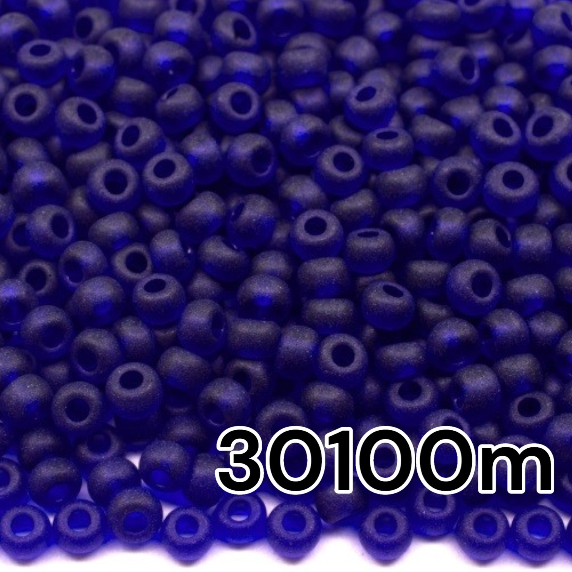 10/0 30100matte Preciosa Seed Beads. Blue Transparent natural. - VadymShop