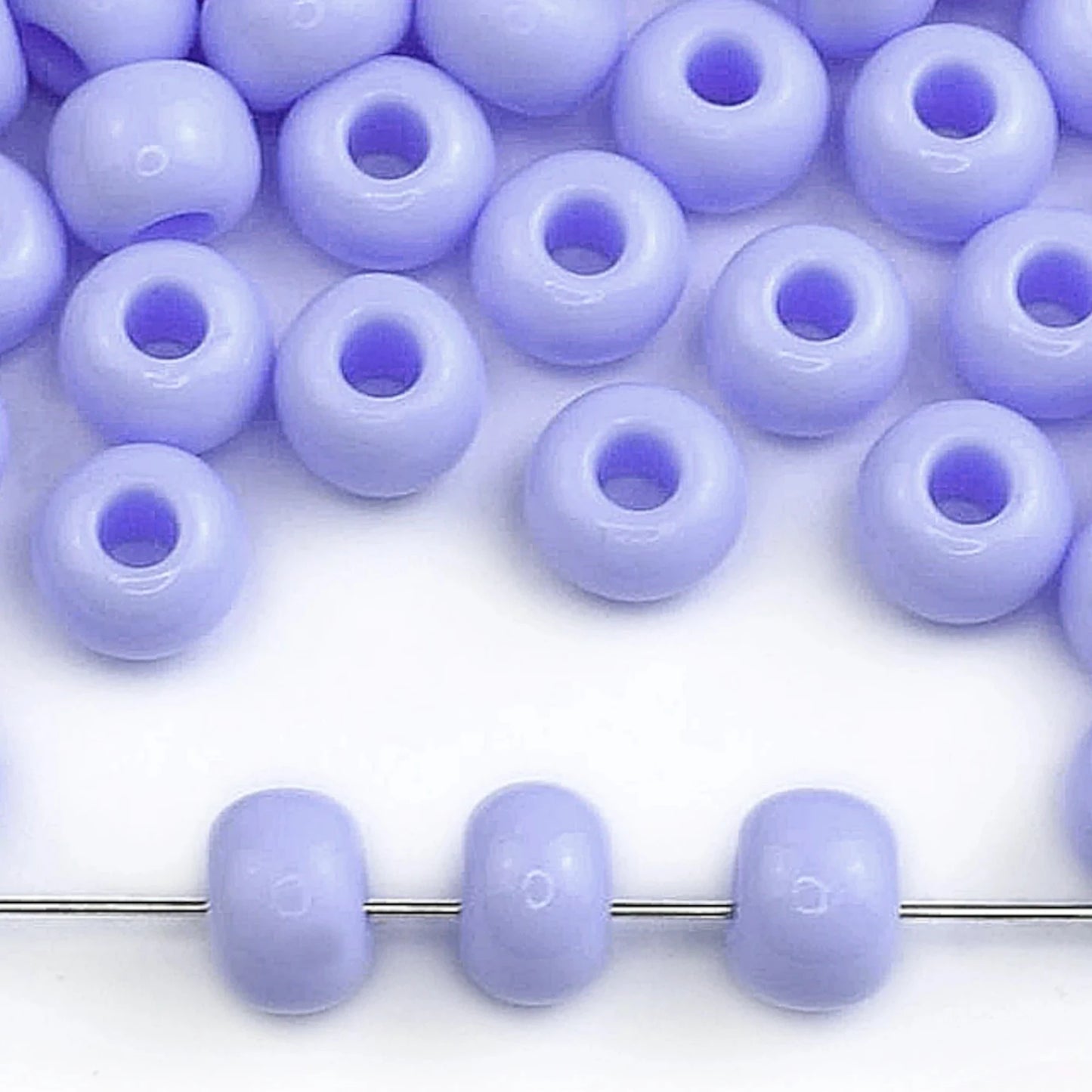 2/0 33000 Preciosa Czech Glass Mărgele Rocaille 6.1mm. Albastru deschis opac natural.