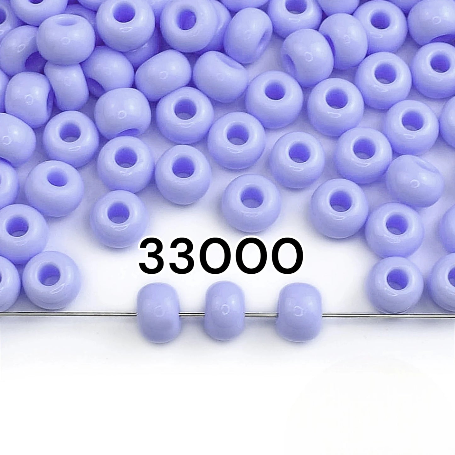 2/0 33000 Preciosa Czech Glass Mărgele Rocaille 6.1mm. Albastru deschis opac natural.