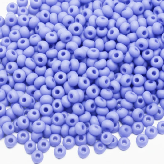 10/0 33000matte Preciosa Cseh Üveg Magtartalmú Gyöngyök (Kásagyöngy) Rocailles 2.3mm. Áttetszetlen világoskék.