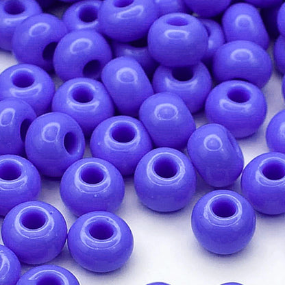 2/0 33020 Preciosa Çek Cam Kum Boncuğu Rocaille Boncuk 6.1mm. Mavi Opak doğal.