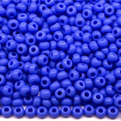 6/0 33040 Preciosa Čekiško Stiklo Karoliukai Rokajaus 4.1mm. Mėlyna - Nepermatoma Natūrali.