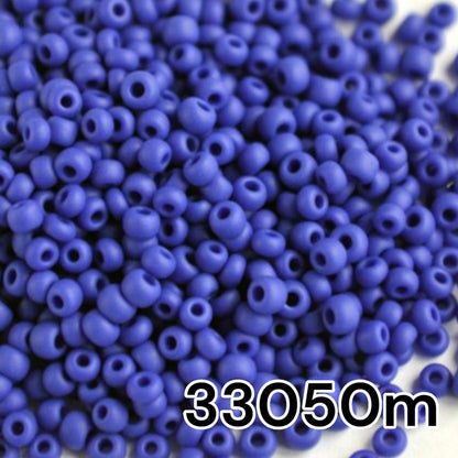 10/0 33050matte Preciosa Seed Beads. Opaque blue. - VadymShop