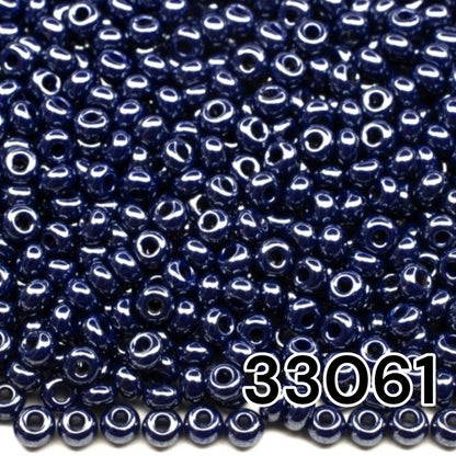 33061 Czech Seed Beads Preciosa Rocailles Opaque - Color Lustered