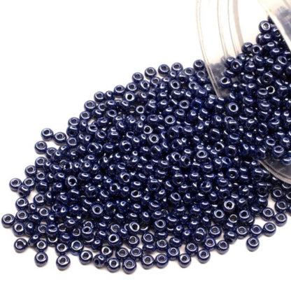 10/0 33061 Preciosa Seed Beads. Opaque - Color Lustered.