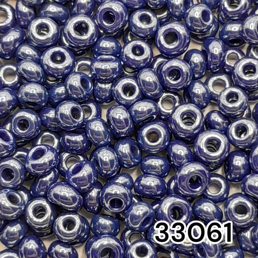 33061 Czech Seed Beads Preciosa Rocailes Opaque - Color Lustered - VadymShop