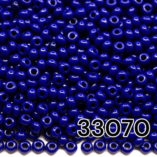10/0 33070 Preciosa Seed Beads. Opaque blue.