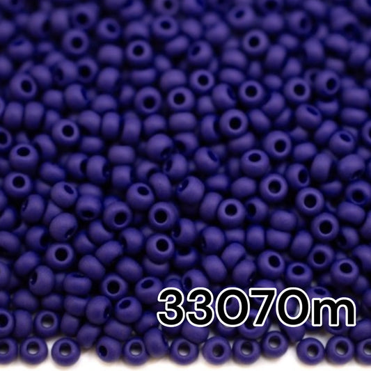 10/0 33070matte Preciosa Seed Beads. Opaque blue. - VadymShop