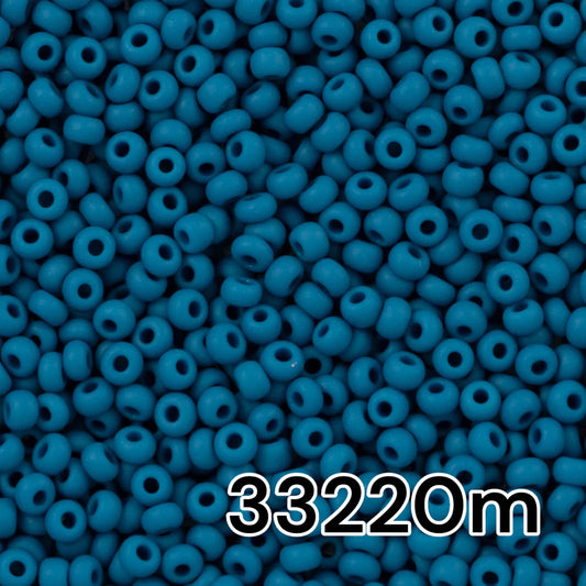 10/0 33220matte Preciosa Seed Beads. Opaque blue.