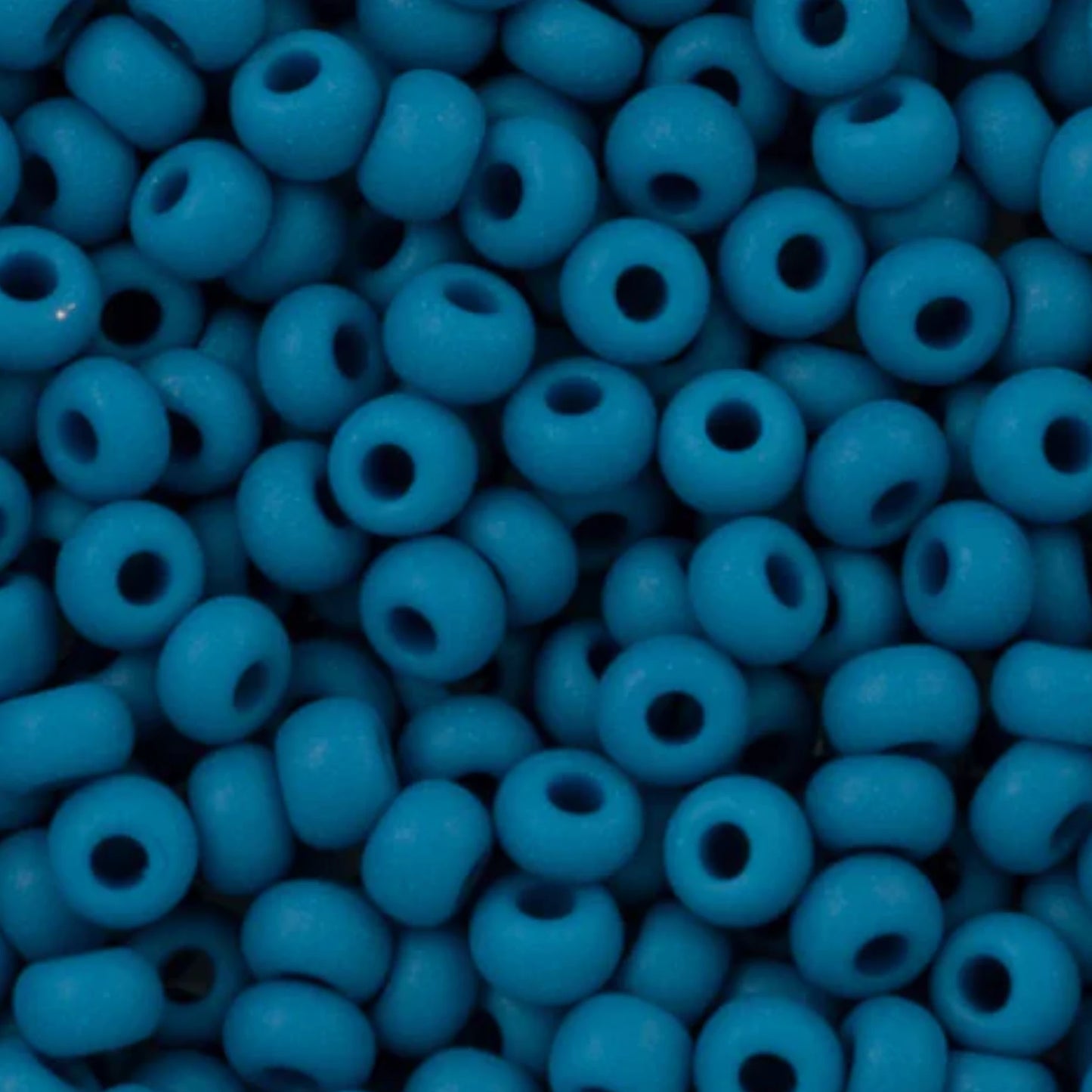 10/0 33220matte Preciosa Seed Beads. Opaque blue.