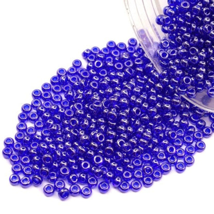 10/0 36080 Preciosa Perles de Rocaille en verre tchèque 2.3mm. Saphir transparent Sfinx.