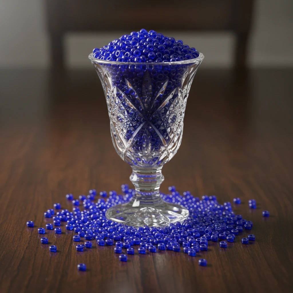 10/0 36080 Preciosa Perles de Rocaille en verre tchèque 2.3mm. Saphir transparent Sfinx.