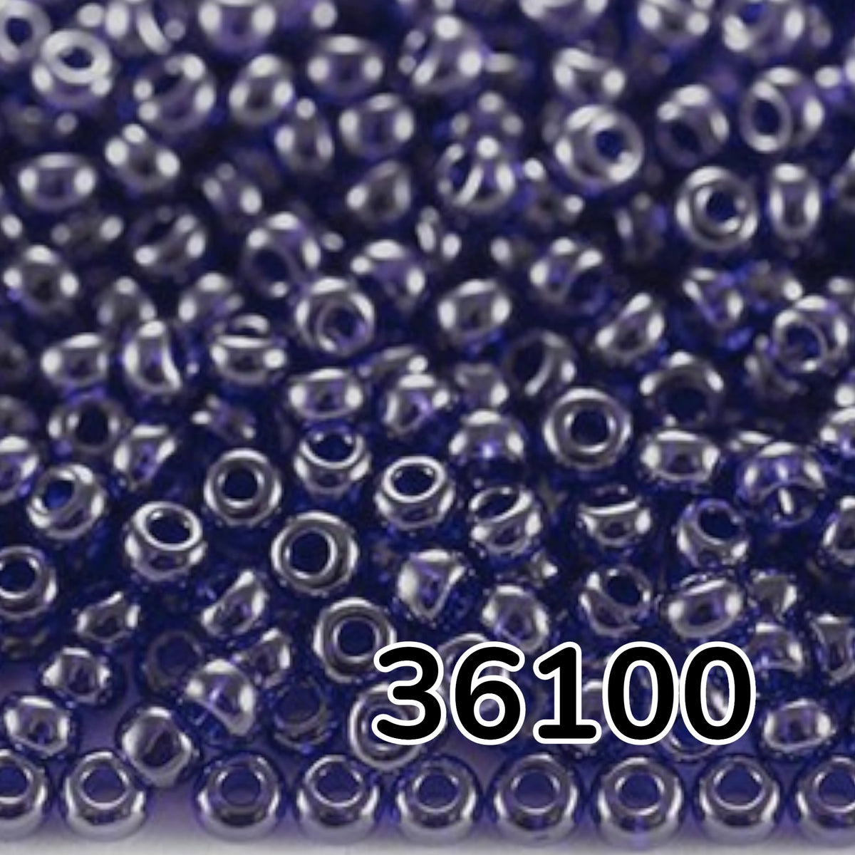 10/0 36100 Preciosa Tsjechische glazen Kralen Rocaillekralen 2.3mm. Saffier Transparant Sfinx.
