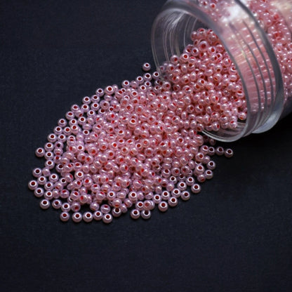 10/0 37389 Preciosa Чехки стъклени малки мъниста рокайли 2.3 мм. Цейлон розово - Сфинкс цвят с тера вътрешност