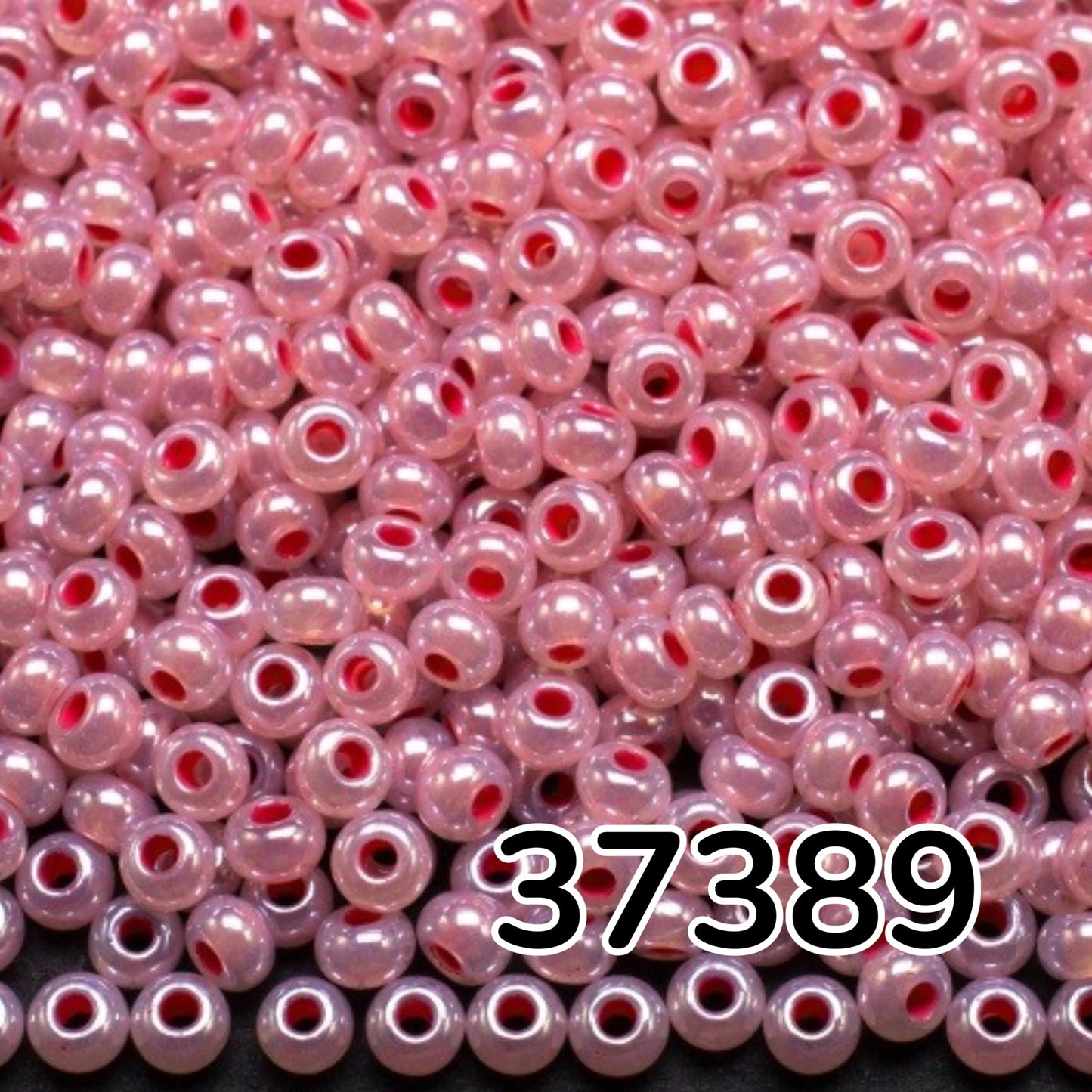 10/0 37389 Preciosa Чехки стъклени малки мъниста рокайли 2.3 мм. Цейлон розово - Сфинкс цвят с тера вътрешност