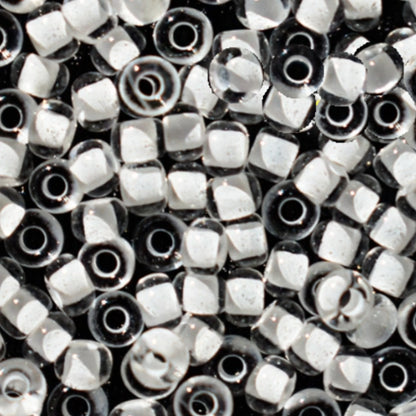 10/0 38002 Preciosa Seed Beads Rocailles. White Lined.