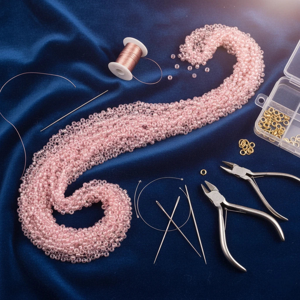 10/0 382PP Preciosa Czech Mărgele Rocaille 2.3mm. Culoare Lined Pink Pearl, Sfinx.