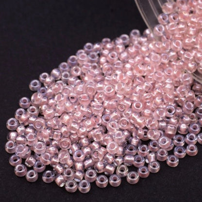 10/0 382PP Preciosa Czech Mărgele Rocaille 2.3mm. Culoare Lined Pink Pearl, Sfinx.