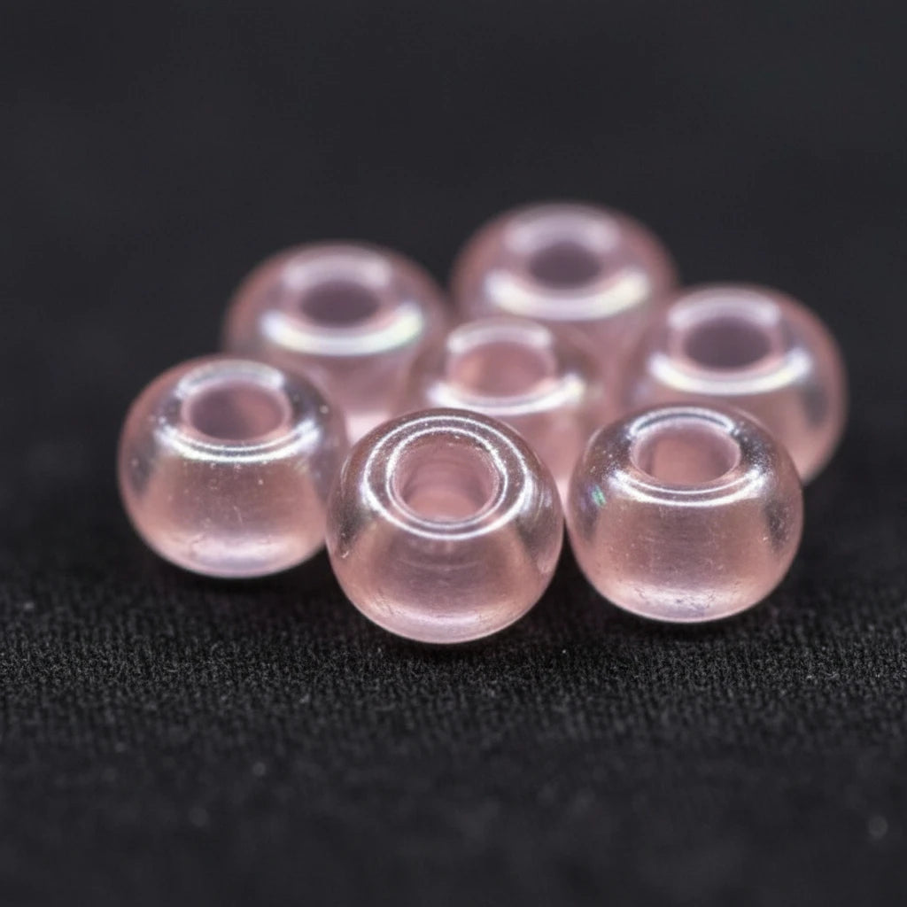 10/0 382PP Preciosa Czech Mărgele Rocaille 2.3mm. Culoare Lined Pink Pearl, Sfinx.