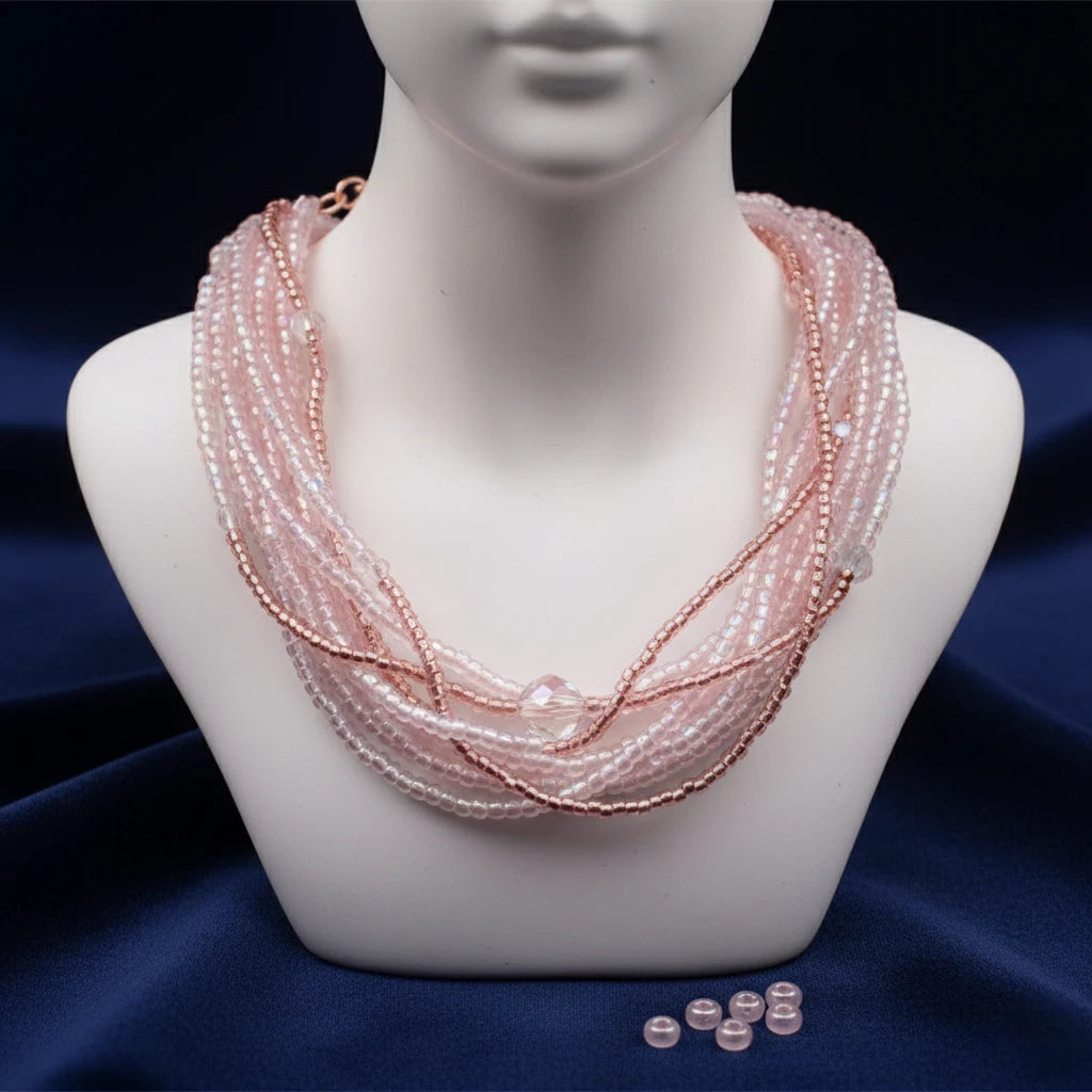 10/0 382PP Preciosa Czech Mărgele Rocaille 2.3mm. Culoare Lined Pink Pearl, Sfinx.