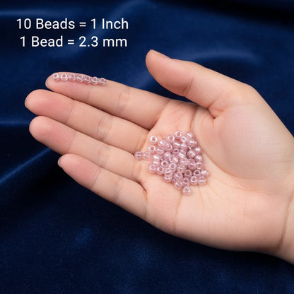 10/0 382PP Preciosa Czech Mărgele Rocaille 2.3mm. Culoare Lined Pink Pearl, Sfinx.