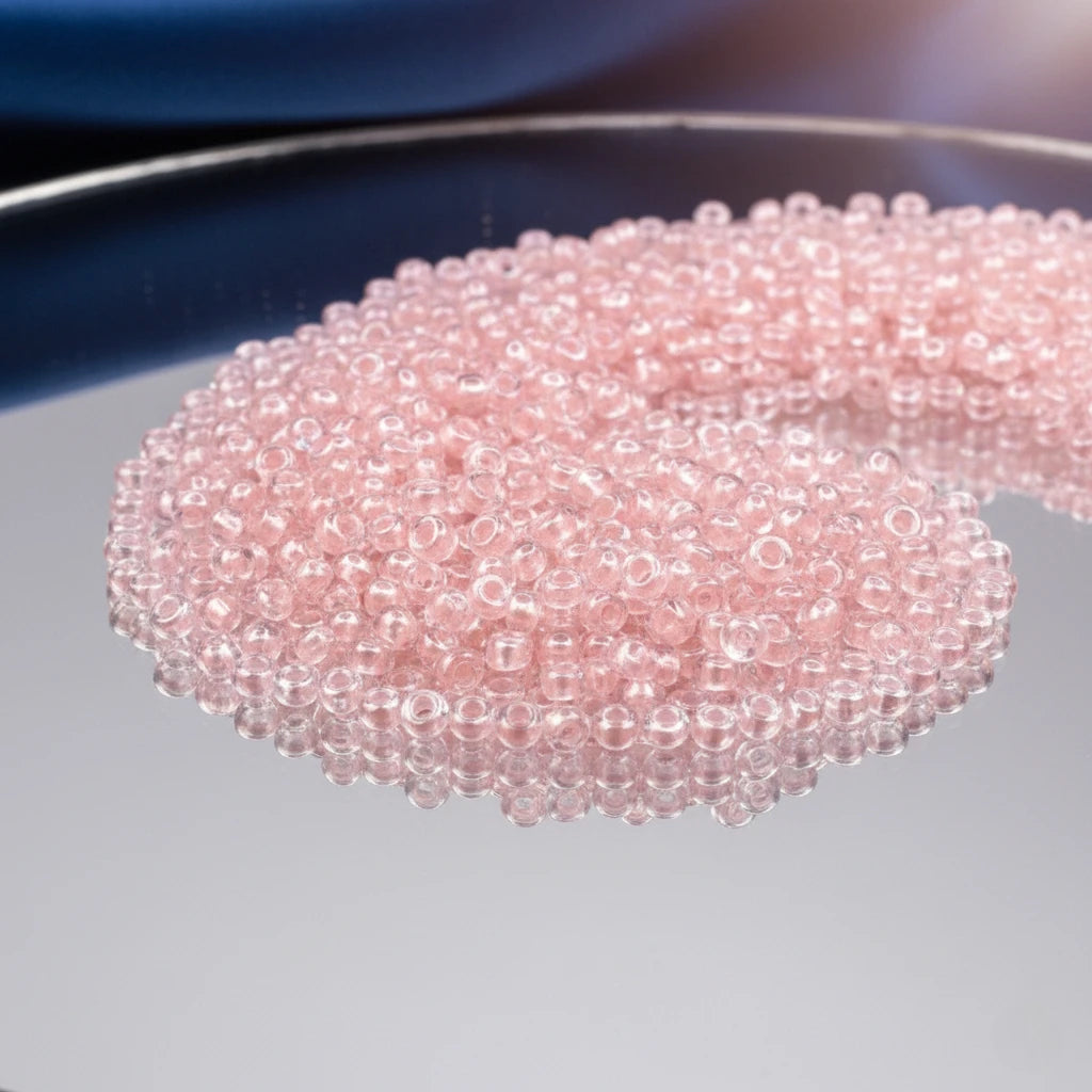 10/0 382PP Preciosa Czech Mărgele Rocaille 2.3mm. Culoare Lined Pink Pearl, Sfinx.