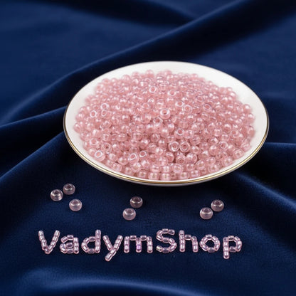 10/0 382PP Preciosa Czech Mărgele Rocaille 2.3mm. Culoare Lined Pink Pearl, Sfinx.