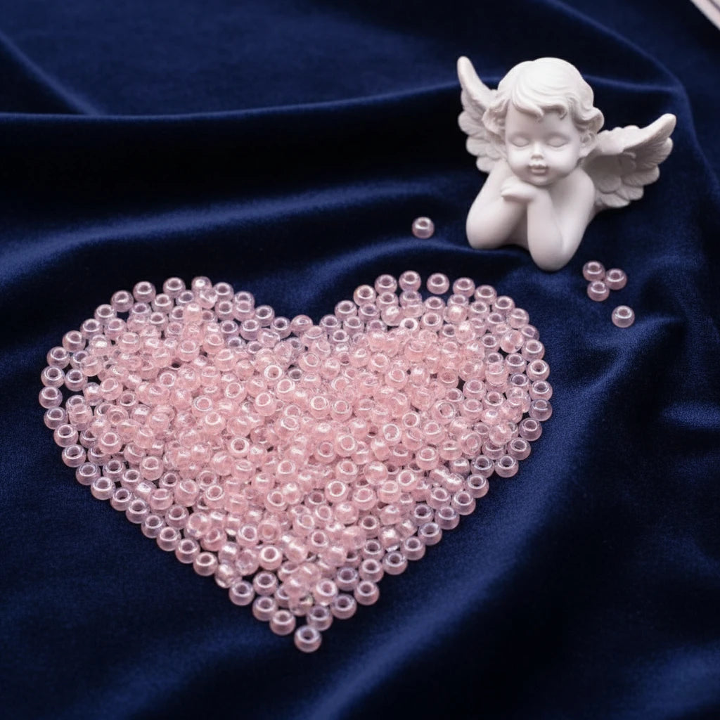 10/0 382PP Preciosa Czech Mărgele Rocaille 2.3mm. Culoare Lined Pink Pearl, Sfinx.