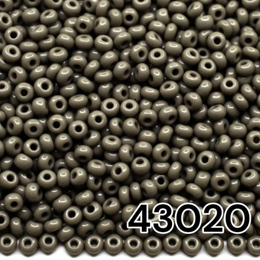 43020_6/0 Perles de rocaille tchèques Preciosa Ornella Rocailes Opaque, taille : 6/0.