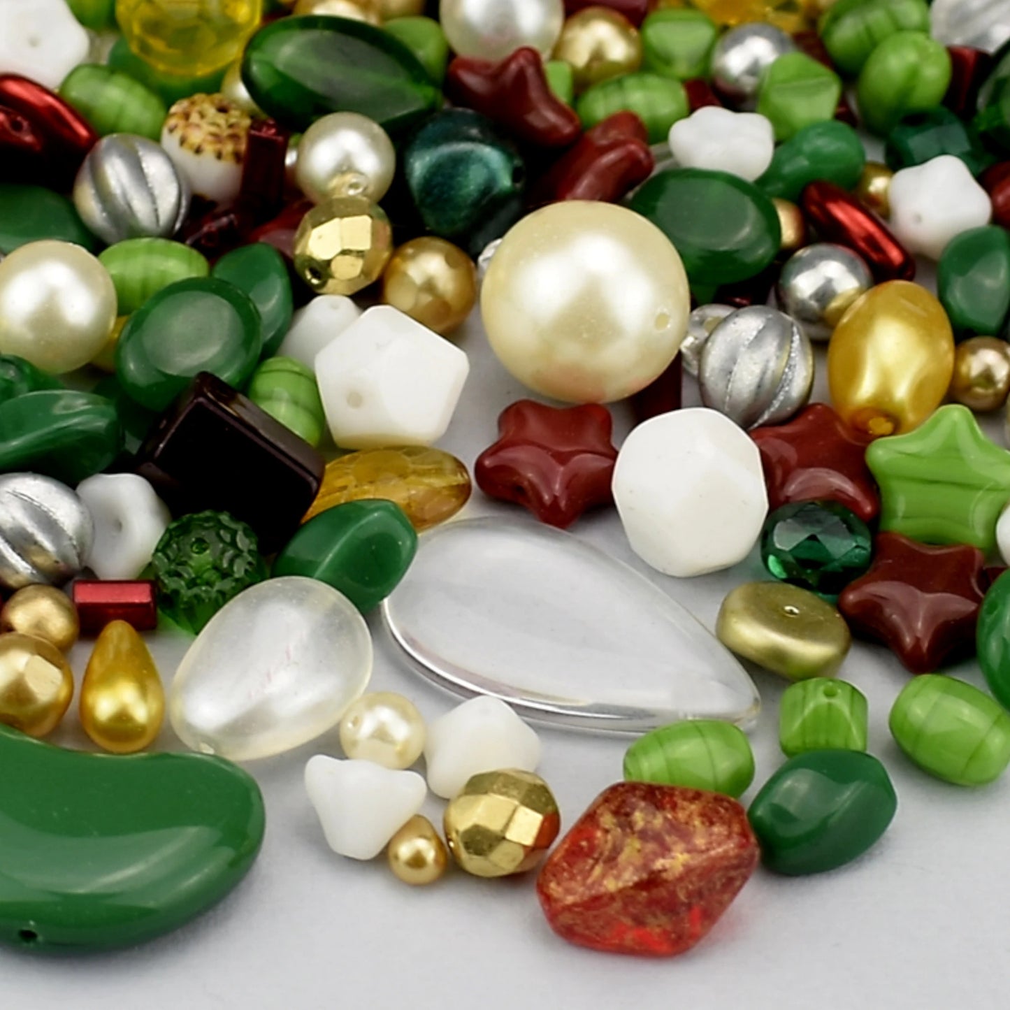 Mixed Preciosa Beads. 50grams (1.8oz.)