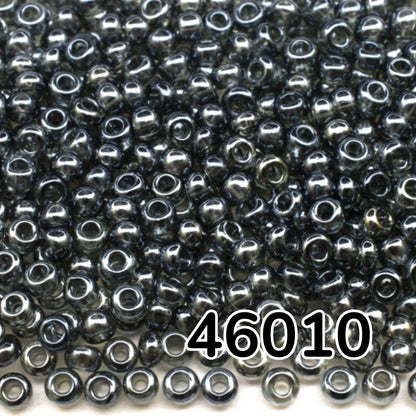 10/0 46010 Preciosa Чешки стъклени Малки Мъниста Рокайли 2.3mm. Сиви прозрачни Sfinx.