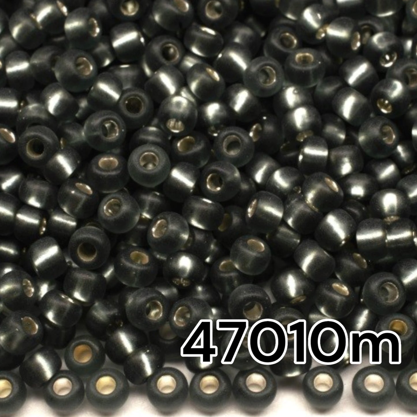 47010m Seed beads 10/0 Preciosa Ornela Rocailles Transparent matte - Silver Lined.