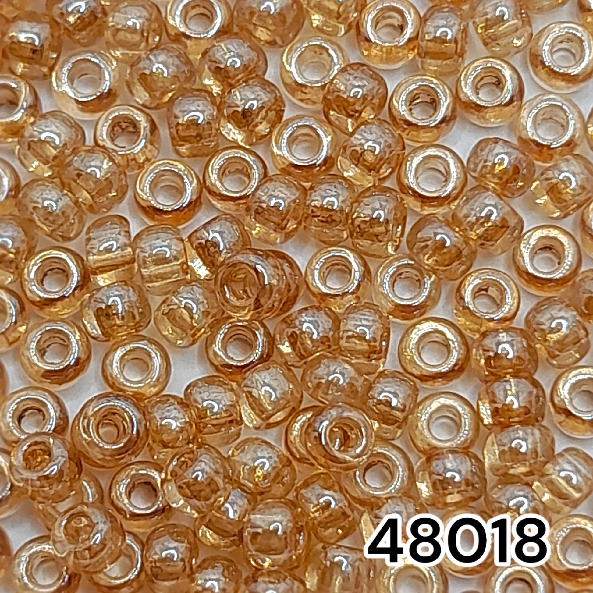 48018 Czech Seed Beads Preciosa Rocailes Crystal Color Lustered - VadymShop